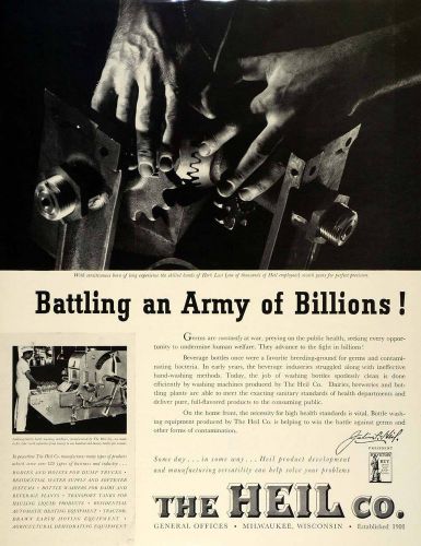 1942 ad heil herb last bottle washing equipment milwaukee dump truck fz4 for sale