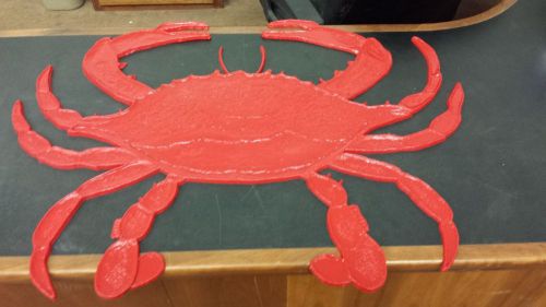 36&#034; Blue crab concrete Stamp