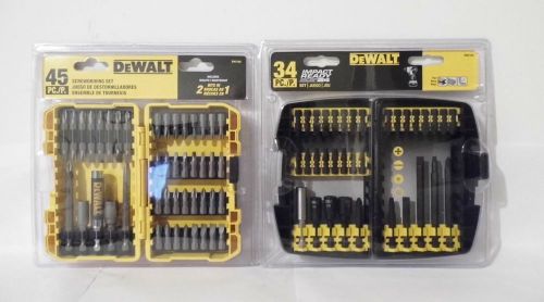 TOOL&#039;S DEWALT 45 PC DRILL SET / DRILL SET 34 PC IM PACT READY