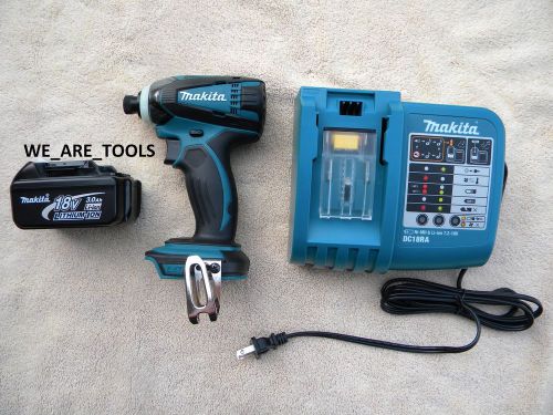 New Makita 18V LXDT04 1/4&#034; Impact Driver, BL1830 3.0 AH Battery, Charger 18 Volt