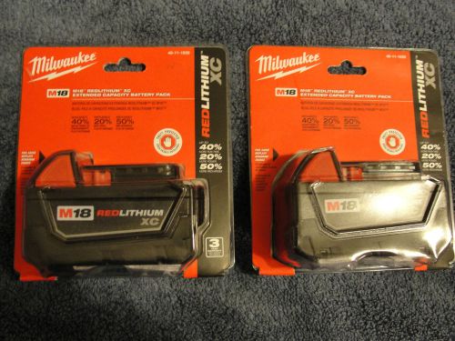 2 MILWAUKEE M18 BATTERY PACK 48-11-1828