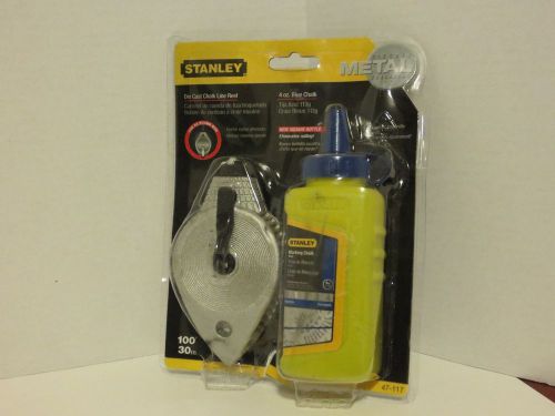 Stanley Chalk Line Reel and Chalk Set Die Cast 47-117 Plum Bob