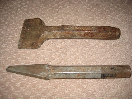 Pair Vintage DASCO Cold Steel Masonry Chisels