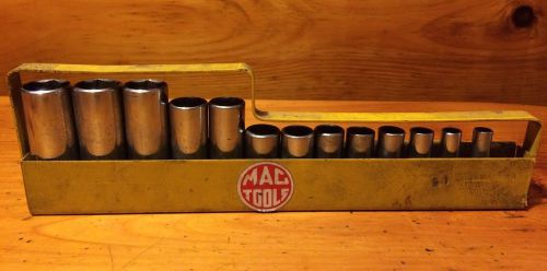 Mac tools 3/8&#034; drive 13 piece deep socket set metric xd6 6mm-19mm  w/ xt7yy tray for sale