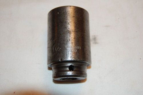 Williams 3/4&#034; Drive 1-1/2&#034; Impact Deep Well socket 16-648 USA