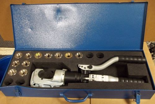 Ilsco hydraulic crimping tool, model: ilc-12-n, capacity: 12 ton, dies: u type, for sale