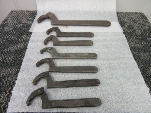 7 SPANNER WRENCH SET FAIRMOUNT PROAMERICA KAL BILINGS 0-474 9101 471 7502 USED