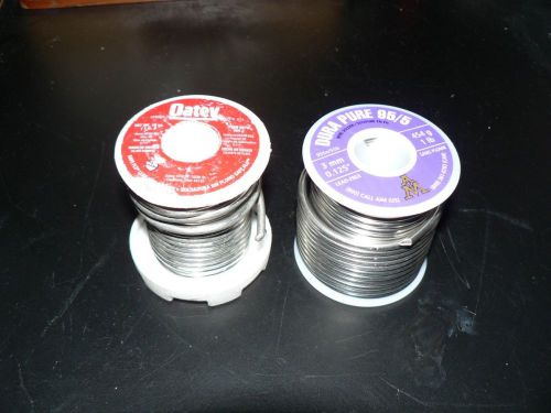 2pk Solid Wire Solder OATLEY LEAD FREE &amp; Dura Pure 95/5