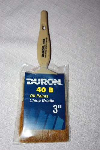 NEW 3&#034; DURON SHERWIN WILLIAMS 40B 100% CHINA BRISTLE OIL PAINTS - PAINT BRUSH