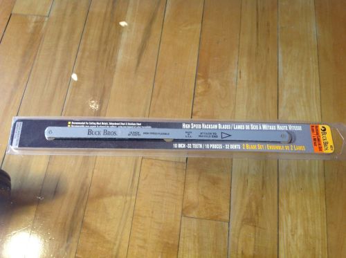 Buck Bros High Speed Hacksaw Blades 10 inch, 32 teeth