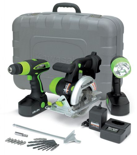 Kawasaki 19.2V 3 Piece Combo Kit