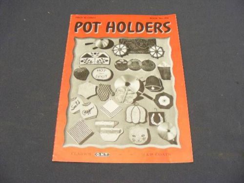 1943 Book #196 Clarks J&amp;P Pot Holders Book of CROCHET CROSS-STITCH