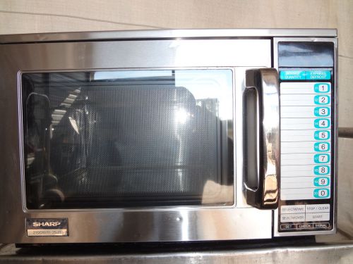 Commercial microwave oven sharp r-25jtf 2100 watts for sale