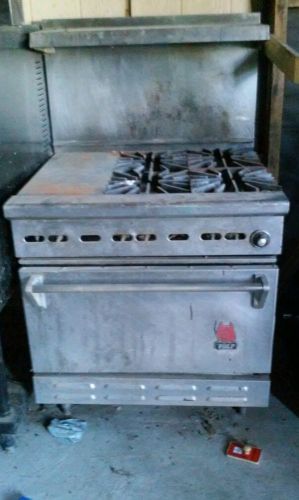 4 Burner Range Std. Oven Base Wolf #2095 Commercial Restaurant NSF 34&#034; Pro Stove