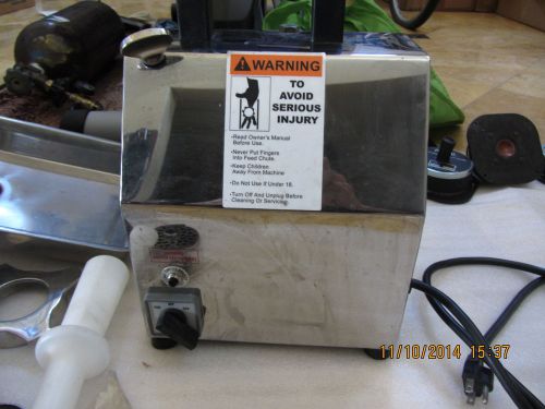 Chefmate Meat Chopper #12 Head 250 lbs/Hour 1HP NSF Model CC12