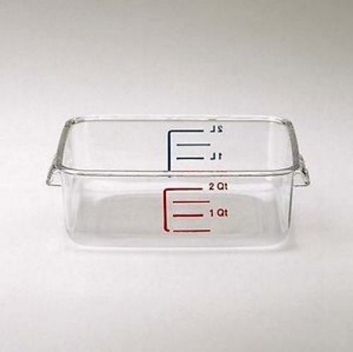 Rubbermaid FG630200CLR 2 qt Polycarbonate Storage Container 2.7&#034; Ht