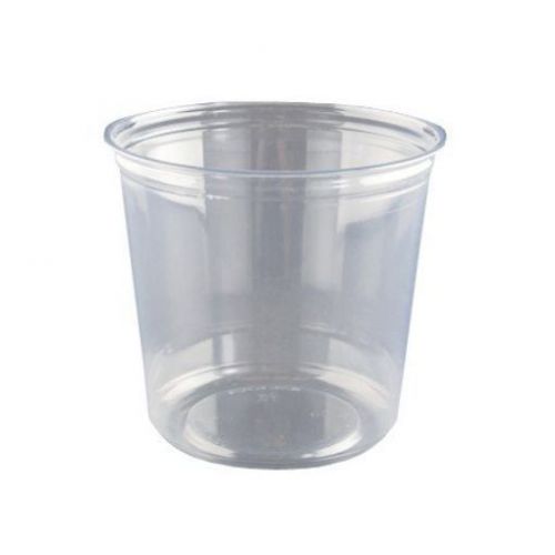 24 oz. Clear Round Deli Container - 500 per case