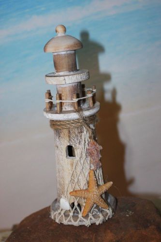 (4) BROWN, RUSTIC LIGHTHOUSE, LIGHTHOUSE, SEAFOOD RESTAURANT DECOR, OCEAN DECOR