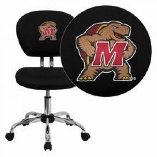 Flash Furniture H-2376-F-BK-40029-EMB-GG Maryland Terrapins Embroidered Black Me