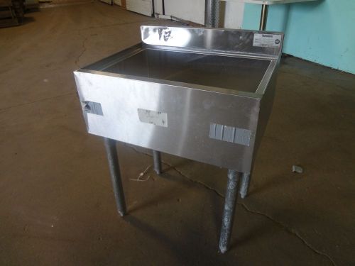 &#034;KROWNE&#034; HEAVY DUTY COMMERCIAL NSF UNDER COUNTER STAINLESS STEEL ICE BIN W/DRAIN