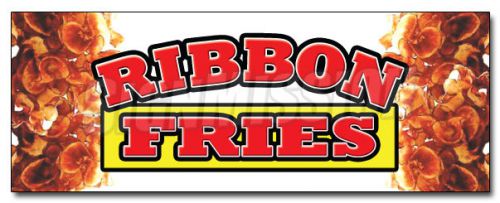 36&#034; RIBBON FRIES DECAL sticker hot chips french stand trailer restaurant