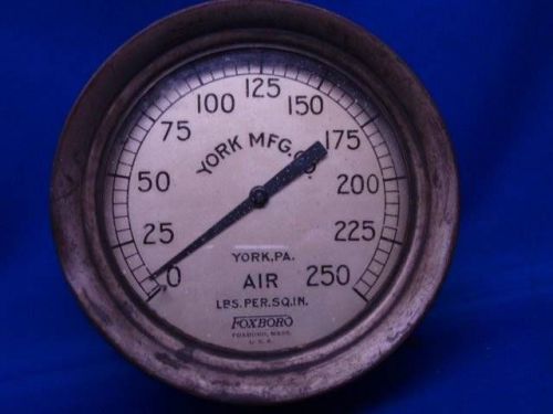 VINTAGE YORK AIR GAUGE 5.75&#034; STEAMPUNK #6D