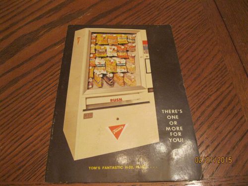 VINTAGE, RARE,  SNACK VENDING MACHINE BROCHURE 1960&#039;s