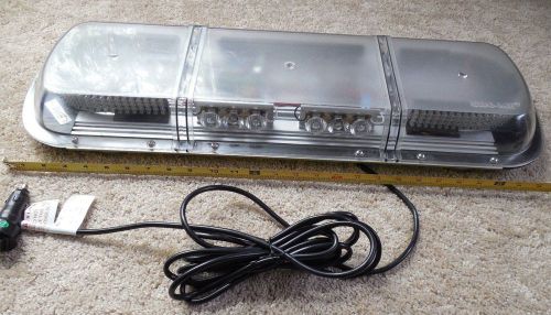 27&#034; LED LIGHT BAR, ABLE 2, SHO-ME, RED,WHITE,AMBER, MAGNET MOUNT, 12.LUM27.008