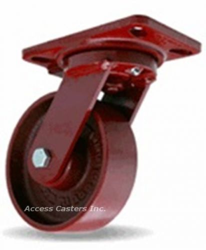 S-HS-6MB 6&#034; x 2&#034; Hamilton HS Swivel Caster, Metal Wheel, 1,400 lb. Capacity