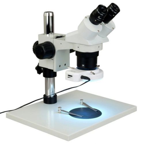 10x-20x-30x-60x stereo binocular microscope+144 led light pcb quality control for sale