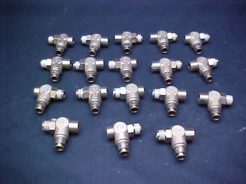 Lot of 18-Sistem P-Pneumatic Flow Control Valves -1/4&#034; Pipe- 5/16&#034; Tube-New