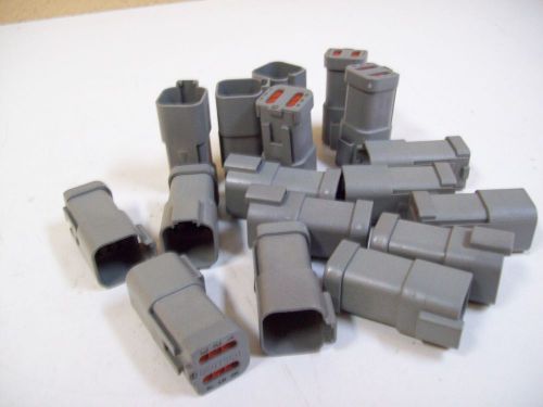 DEUTSCH DT04-6P-CE01 6-WAY RECEPTACLE PLUG W/REDUCED SEAL - 17PCS - NEW