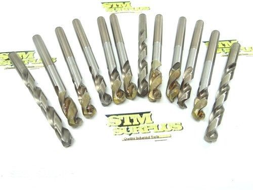 NICE LOT OF 12 HSS UNIONBUTTERFIELD TWIST AND MACHINE DRILLS 29/64&#034;