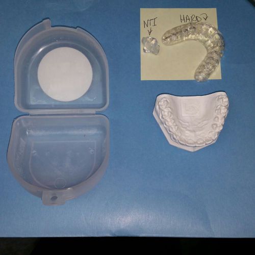 Dental Nightguard Hard/Clear Sample Model AND NTI Nightguard Sample Model