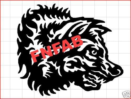 Mad wolf cnc ready dxf format clip art for plasma, laser for sale