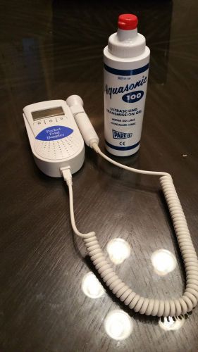 Pocket Fetal Doppler and ultrasound gel