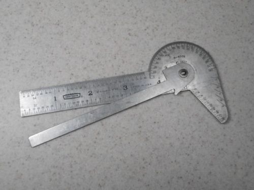 Vintag Craftsman 4026 Protractor / Square / Center Finder Drill Point Gauge 1937