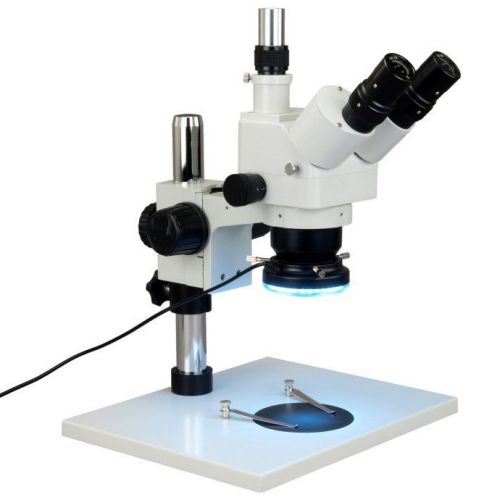 5x-80x trinocular zoom stereo microscope+0.5x barlow lens+60 led ring light for sale