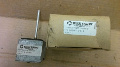 Mamac systems duct temperature sensor te-205-b-12-a-1  68674 for sale