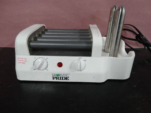 Home Pride TF-211 Hot Dog Rotisserie Grill w/ Bun Warmer Auto Off Timer GREAT!