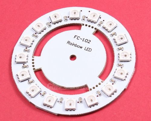 WS2811 5050 RGB LED Lamp Panel Module Round 16-Bit 60mm 5V Rainbow LED for Ardui