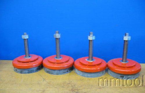 ~4~NEW UNIVERSAL MACHINE LEVELING MOUNTS 4-3/4&#034; PUNCH PRESS MILL LATHE ETC