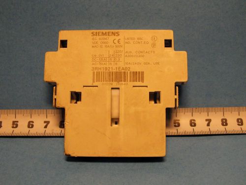 SIEMENS,  3RH1921-1EA02, Used