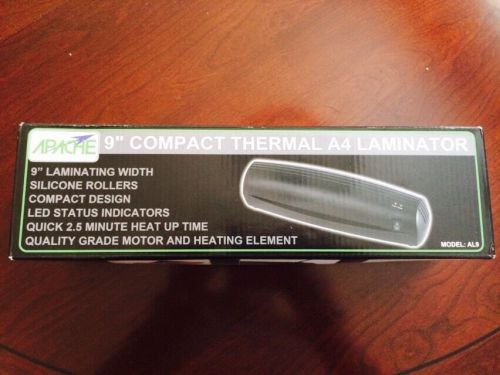 NEW~~Apache AL9B Hot/Cold A4 9&#034; Thermal Laminator w/20 pouches