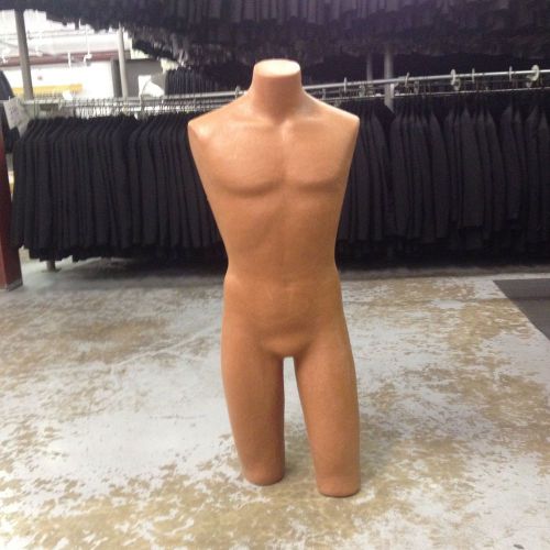 Flesh tone 3/4 male mannequin