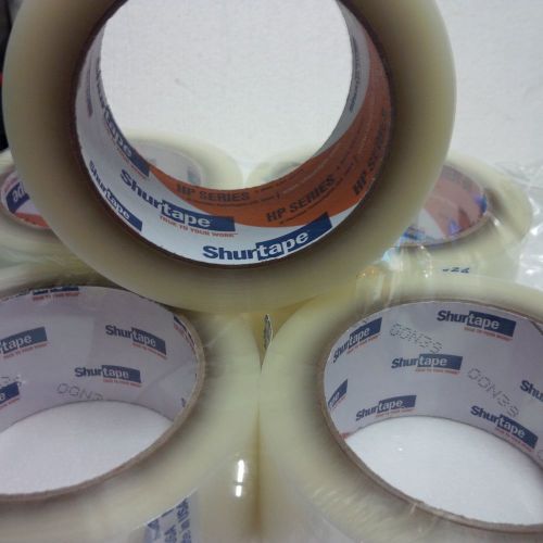 18 ROLLS CARTON SEALING TAPE 2&#034; X 110  Shurtape W/ Expedite Ship HP100 - Clr/Tan