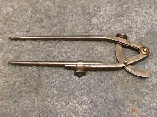 Vintage Newark, NJ WM Johnson Metal Compass Divider 8 Inch Machinist Usa