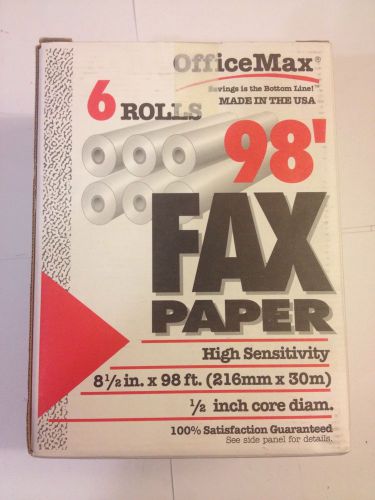 OfficeMax FAX PAPER Sharp AT&amp;T Brother Panasonic Toshiba Sanyo Mitsubishi Konica