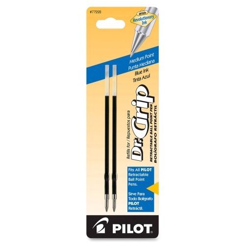 Pilot Dr. Grip &amp; BPS Retract Ballpoint Pen Refill - 1mm - Blue- 2/Pk - PIL77228