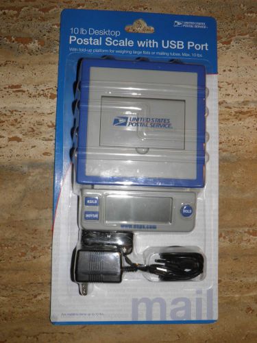 Usps postal scale, model plus10 desk top, electronic, usb connect, 10lb capacity for sale